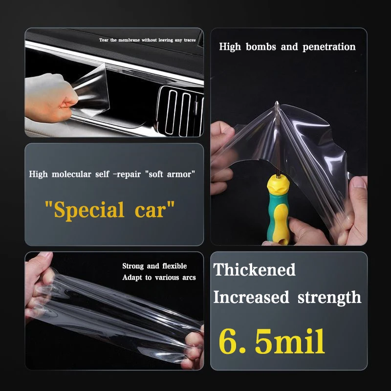 Защитная пленка против царапин из ТПУ для автомобильного GPS-навигатора двери