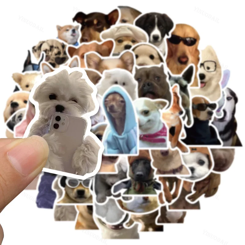 

200PCS Cute Puppy DOG Animal Cartoon Funny MEME Stickers Toy Laptop Scrapbook Suitcase Phone Stationery Car Decal Kids Sticker