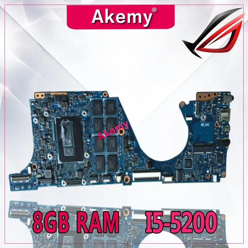 

Материнская плата Akemy UX301LA для ноутбука Asus UX301LA UX301LAA UX301L UX301, протестированная оригинальная материнская плата I5-5200 8 ГБ ОЗУ