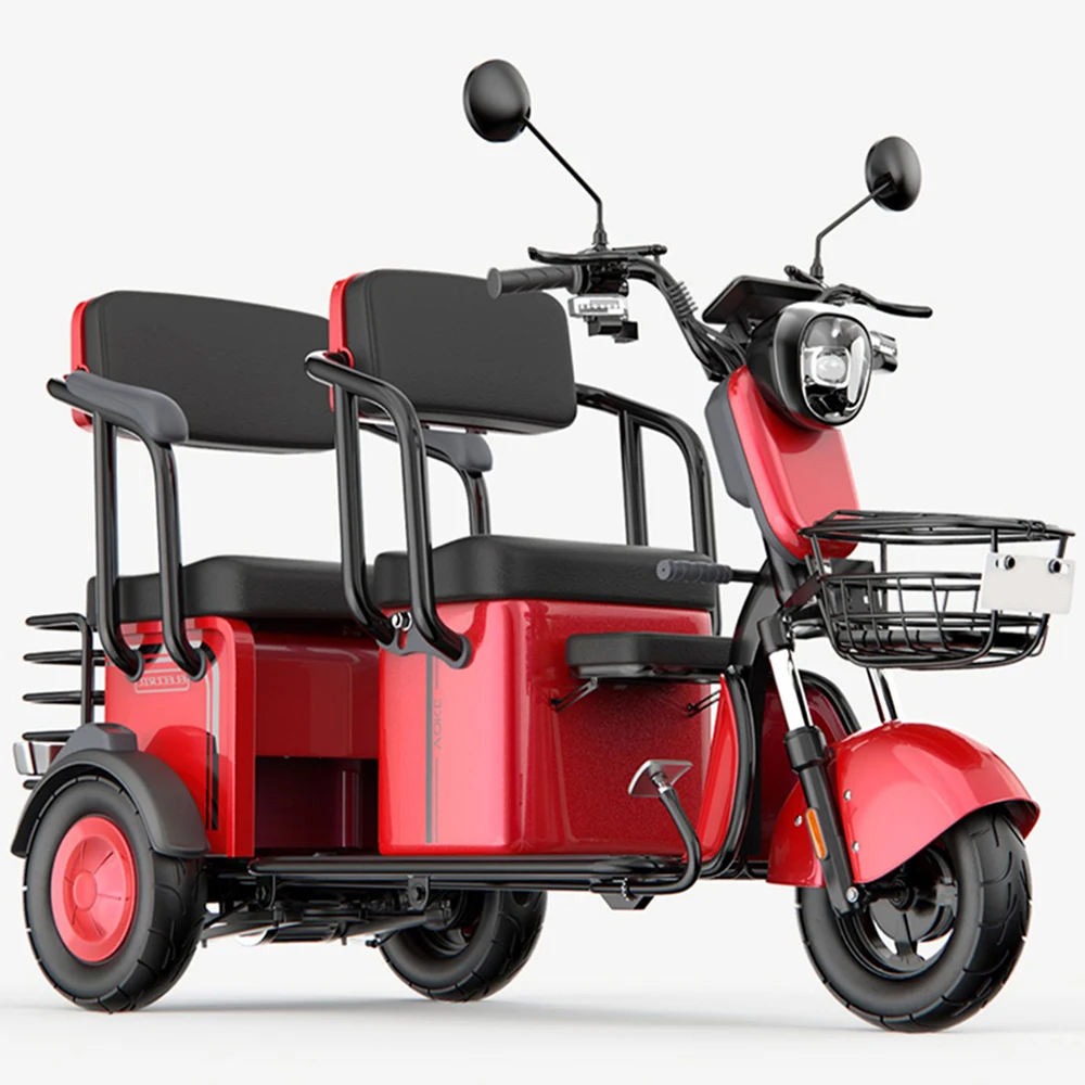 

60V/72V Electro-Tricycle Lithium Battery Vacuum Tire Strong Power Quad Suspension Shock Absorption One Click Start