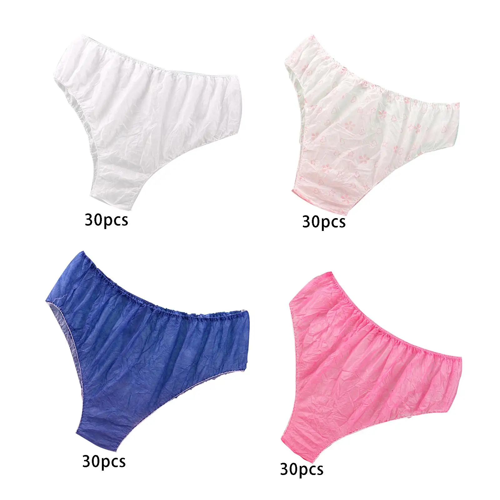

Disposable Briefs Non Woven Fabric Underwear Breathable Healthy Mesh Panties for Travel Sauna During Menstrual Days Pregnant Men