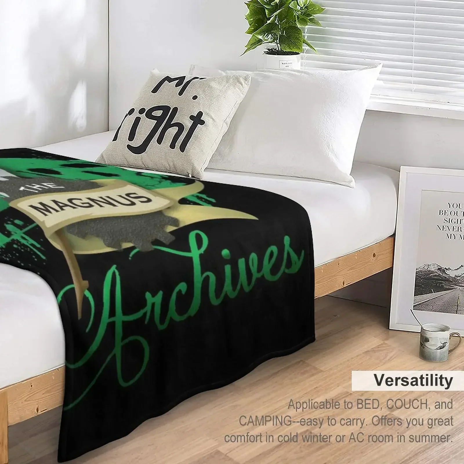 Многоцелевое одеяло с логотипом Magnus Archives для детских мягких одеял кроватей