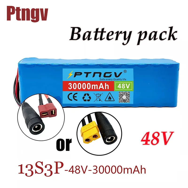13S3P 48V 30Ah 1000W 30000mAh комплект литий-ионный батарей электрический велосипед скутер с
