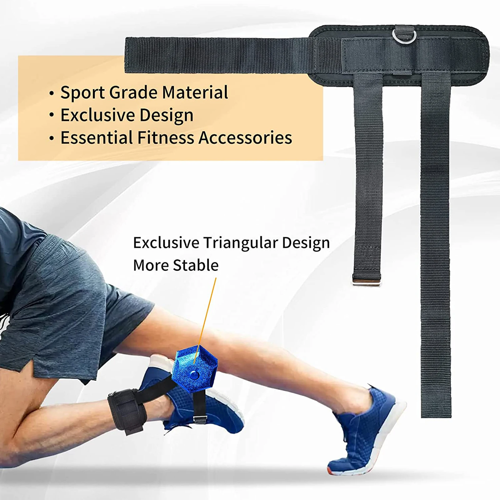 

Durable Outdoor Sports Ankle Strap Dumbbell Ankle Strap Lightweight Parts Replacements 2pcs 88g Accessories Black