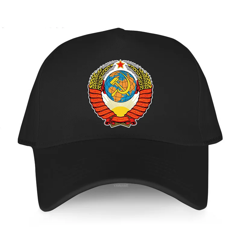 

Soviet emblem hat Russia Ussr Flag cap CCCP print Baseball cap Men women USSR Soviet Union Man bone adjustable snapback hat