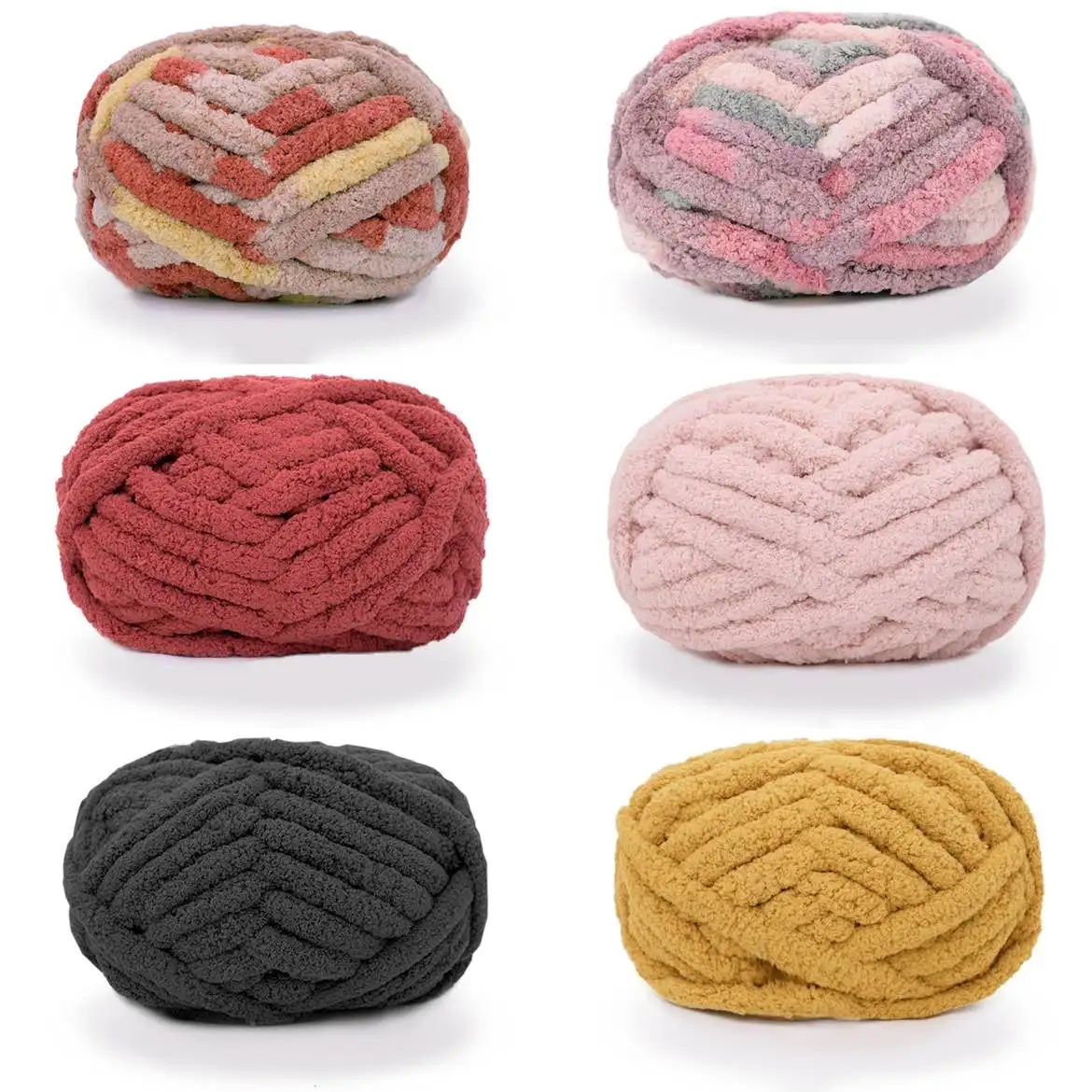 

Wool Weaving Crochet DIY Super Thick Ice Strip Hand Woven Hat Blanket Sitting Mat Pet Nest