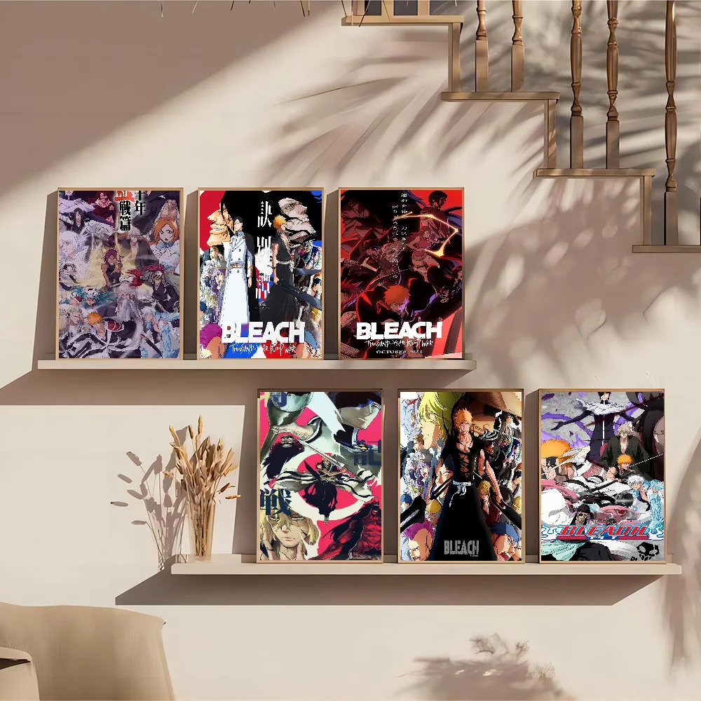 Anime Bleach Posters Sticky Fancy Wall Sticker For Living Room Bar Decoration Decor