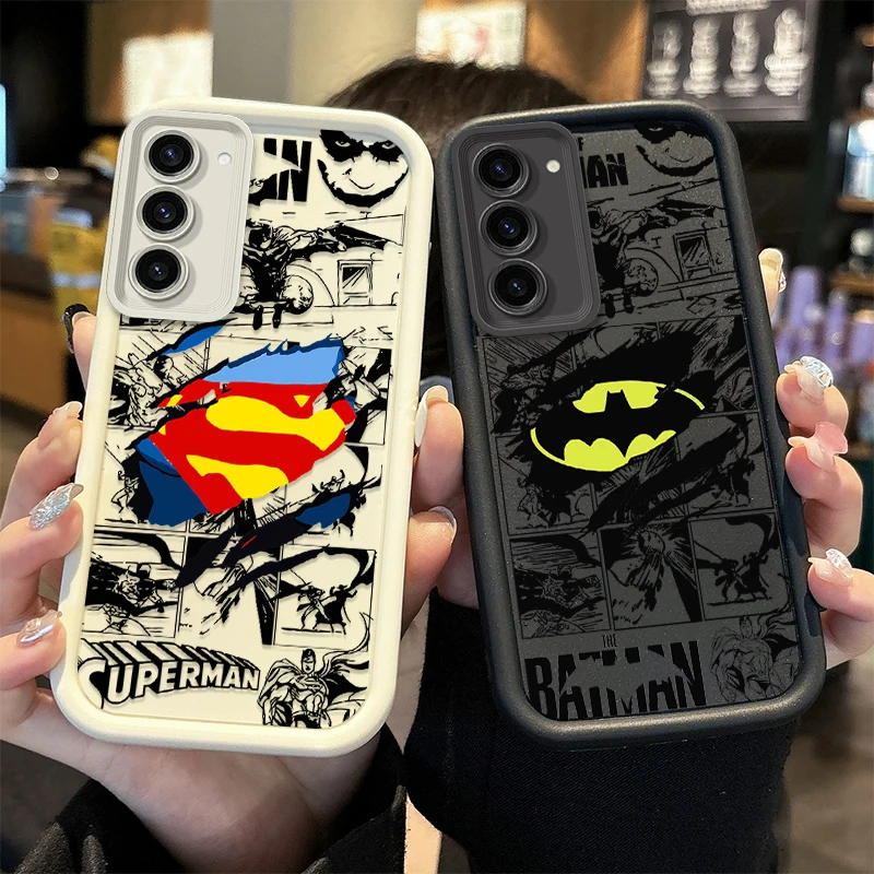 Фото Чехол B-Batman S-Superman для Samsung Galaxy S26 S25 S24 Ultra S23 S22 S21 Plus S20 FE A56 A55 A54 A53 A52 4G 5G, силиконовый чехол №1