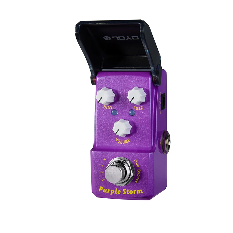 JOYO JF-320 Purple Storm Fuzz Distortion Pedal Effect Photoelectric Tube AMP Sound Classic Rock Warm Fuzzy Guitar Pedal Effect