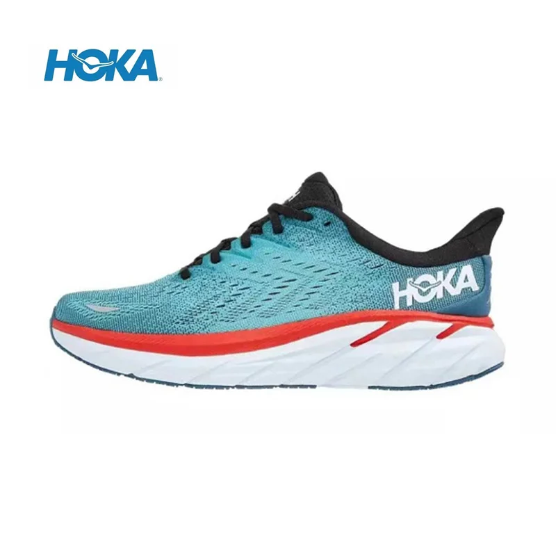 

Кроссовки HOKA Clifton для мужчин и женщин, сетчатые амортизирующие дышащие Нескользящие, Повседневная модная обувь для бега, 8