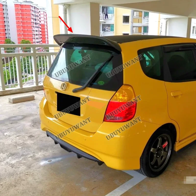 Фото Для HONDA FIT JAZZ GD3 GD1 Хэтчбек 2001-2007: Задний спойлер-«плавник» в стиле SPOON High-Kick из карбона №1