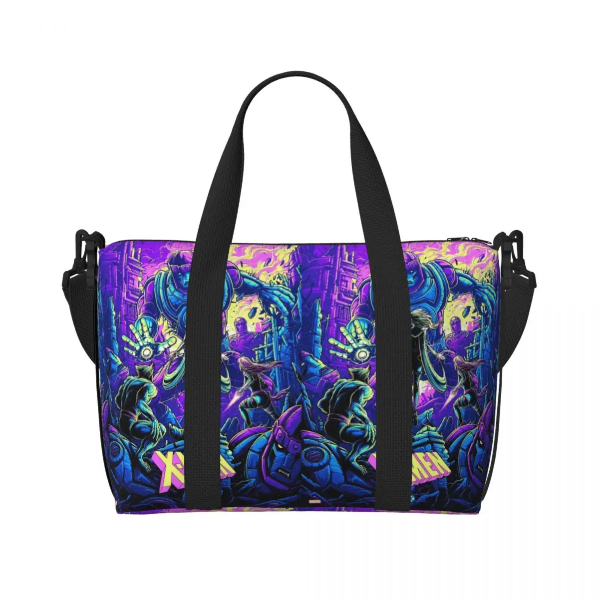 Индивидуальная сумка-тоут для супергероев X-Men женщин вместительные пляжные