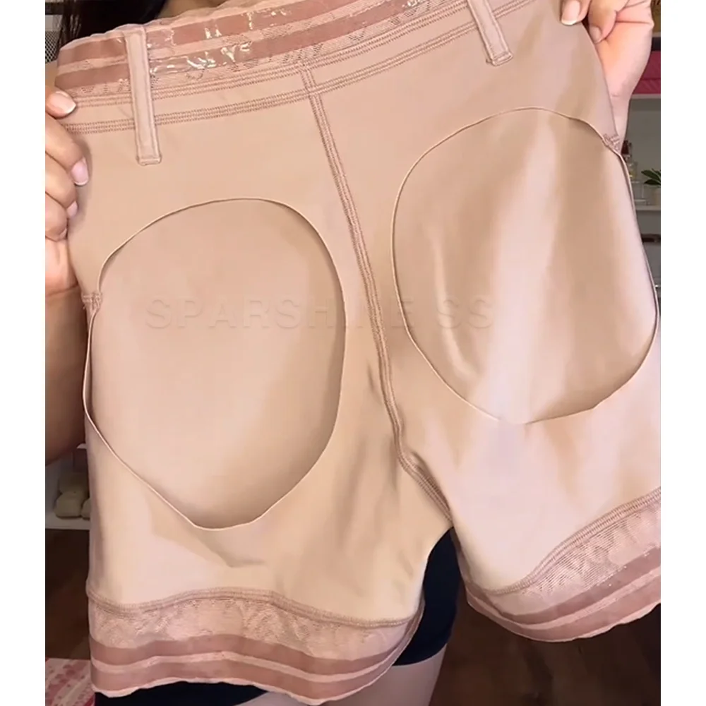 Женские шорты с завышенной талией бесшовные для подтяжки живота и бедер