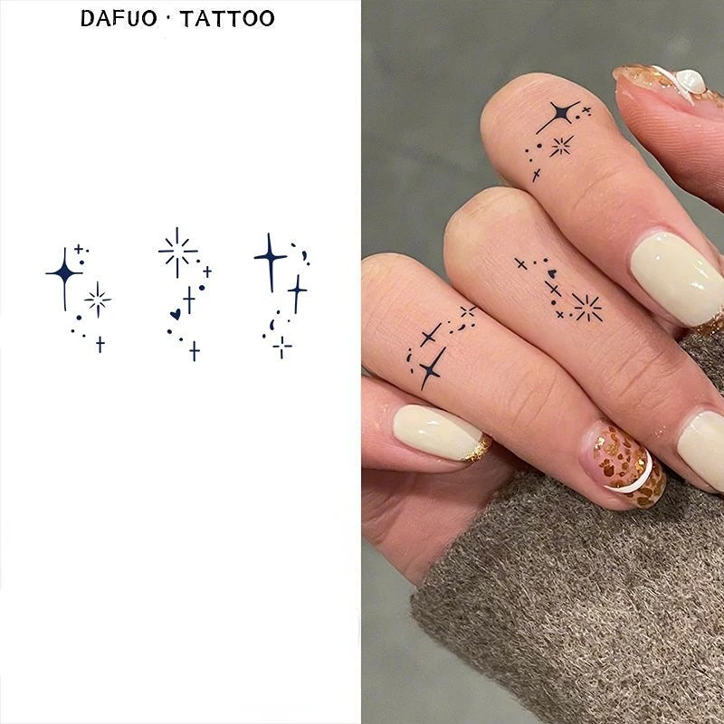 

Temporary Tattoo Heart Little Star Small Icon Herbal Juice Tattoo Sticker New Fake Tattoos Art Festival Hotwife Cute Stickers
