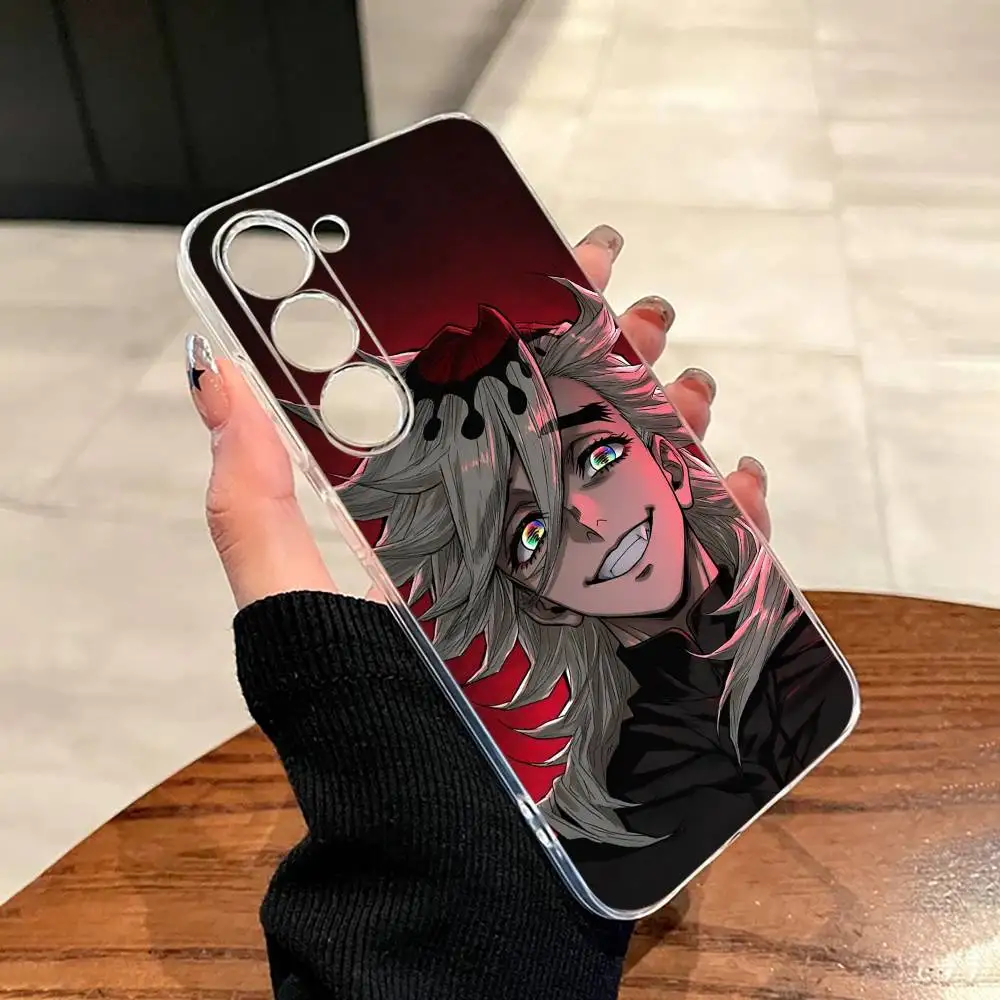 Фото Чехол для телефона Demon Slayer Douma Anime для Samsung A10, 12, 20, 21S, 30, 31, 40, 50, 51, 52, 70, 71, прозрачный чехол. №3