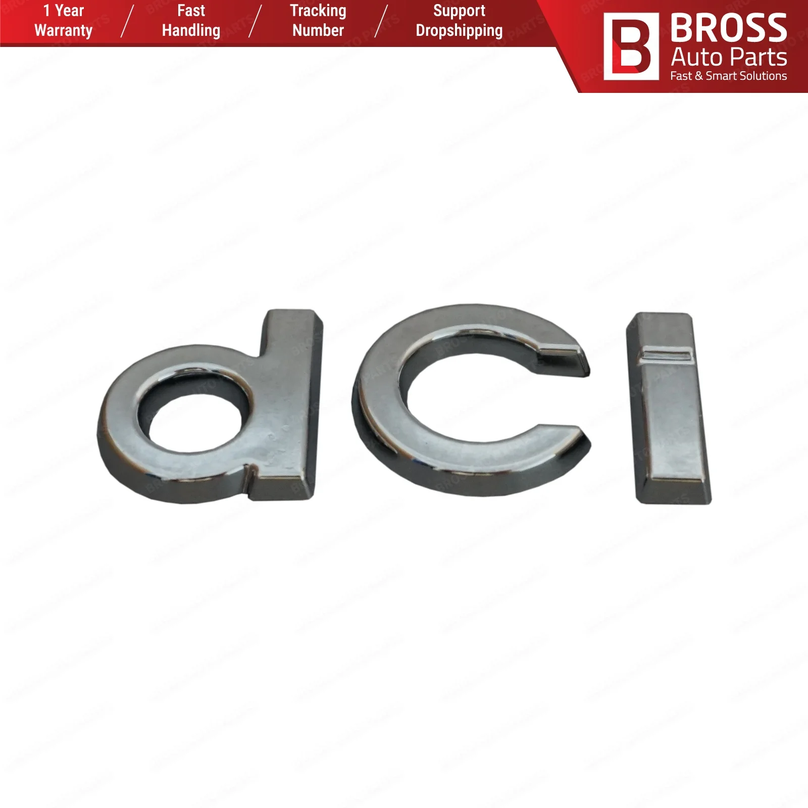 Bross автозапчасти BSP583 хром dci значок монограмма Эмблема для Renault Megane MK3 Clio MK4 Dacia Duster