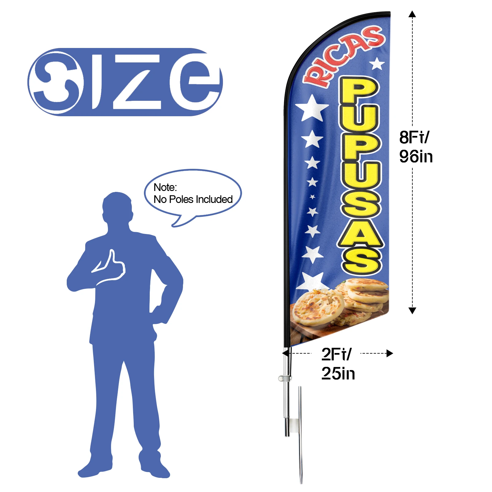 FSFLAG 1 шт. 8 футов игрушечный флаг 2 перьевой с комплектом столбов и наземным шипом