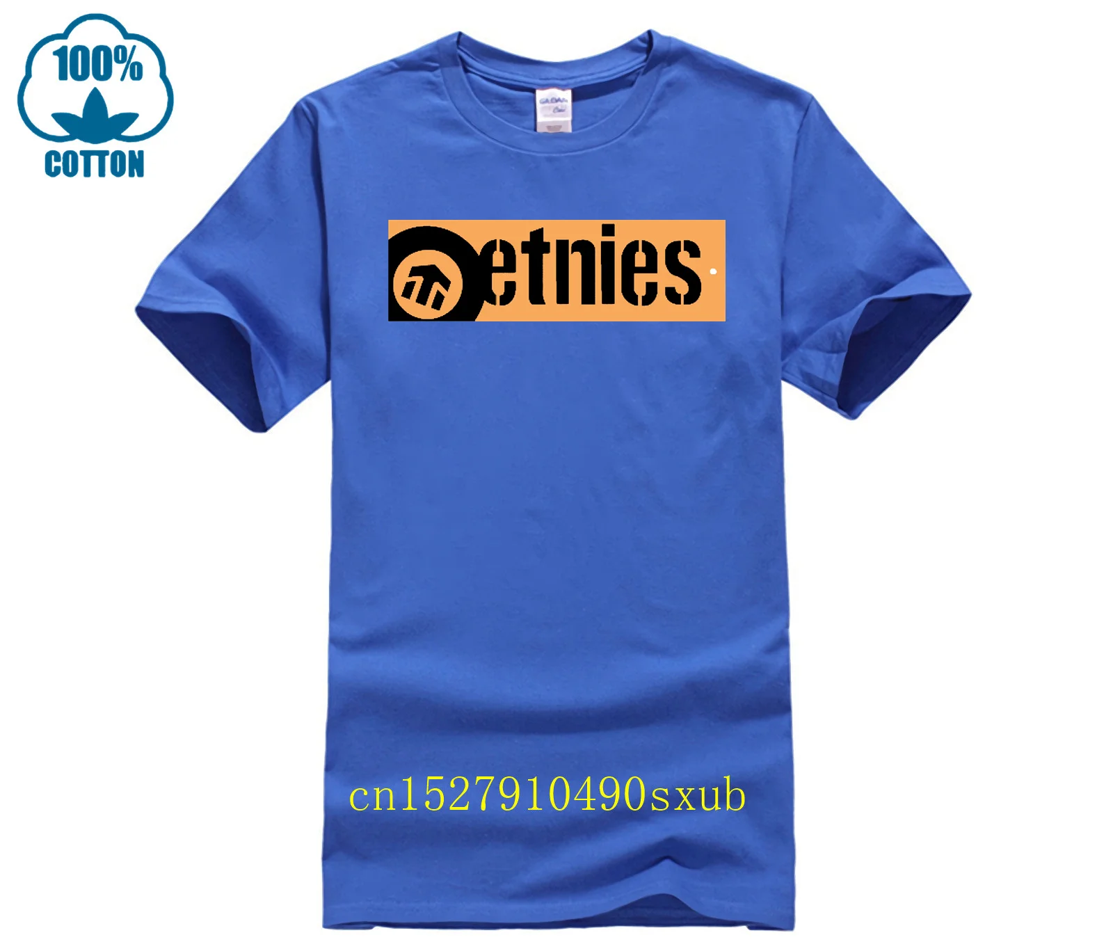 Черная футболка Etnies мужская хлопковая для бодибилдинга высококачественная