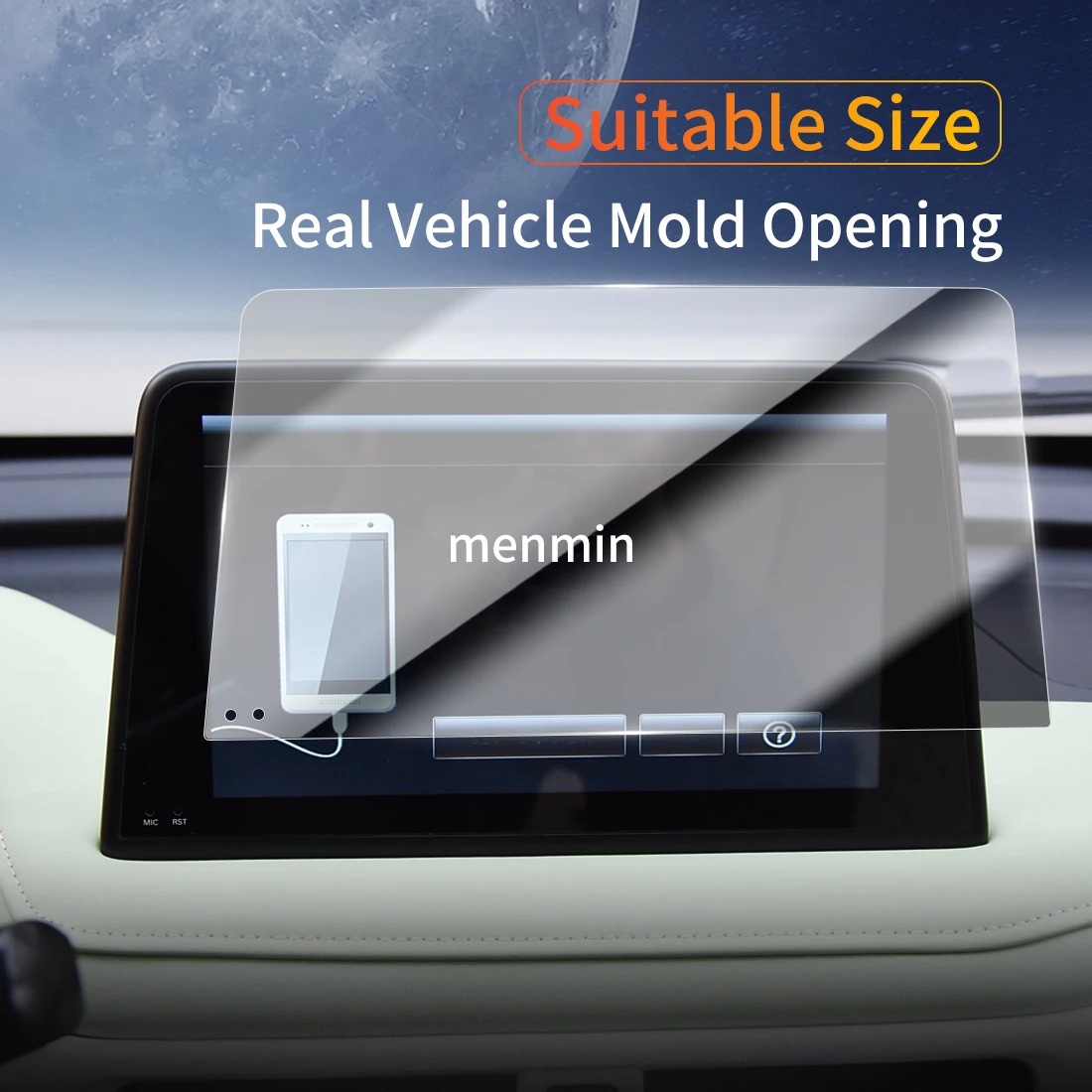 Автомобильные наклейки для Carplay защита экрана дисплей Аксессуары автомобилей