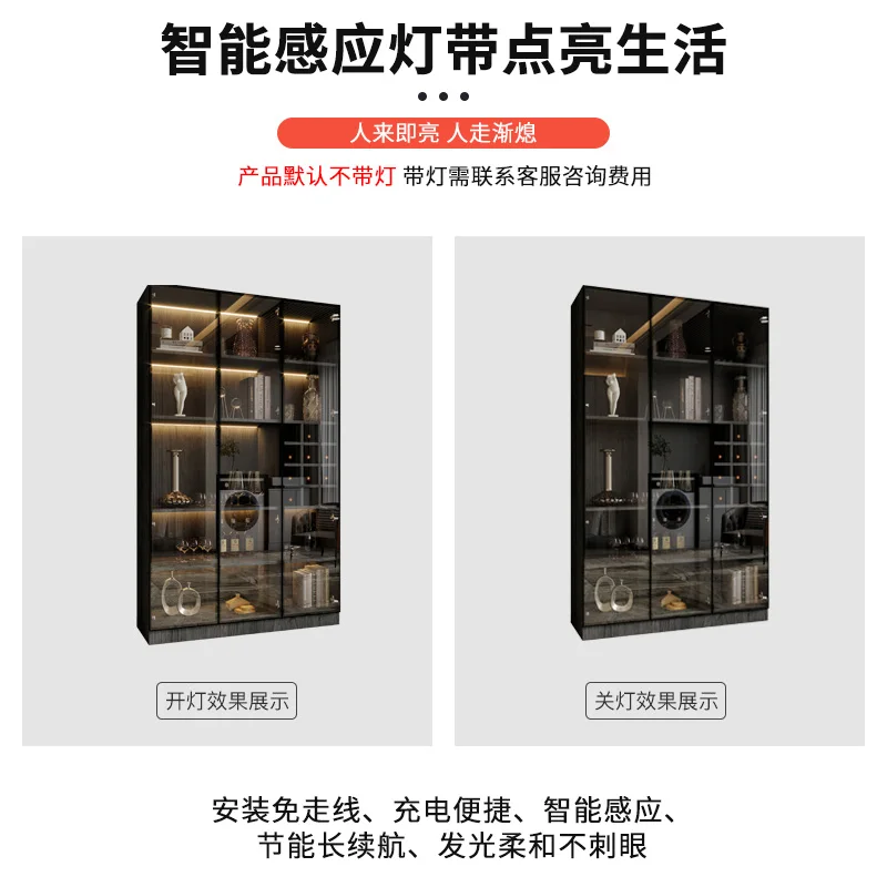 Винный шкаф со стеклянной дверцей