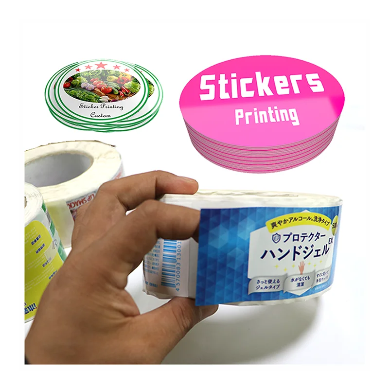 Plastic Bottle Adhesive Sticker Label Printing Custom