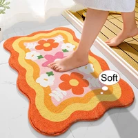 floor rug stylish 3 sizes wrinkle resistant universal cute bathroom non slip door mat home decoration bathroom mat floor mat