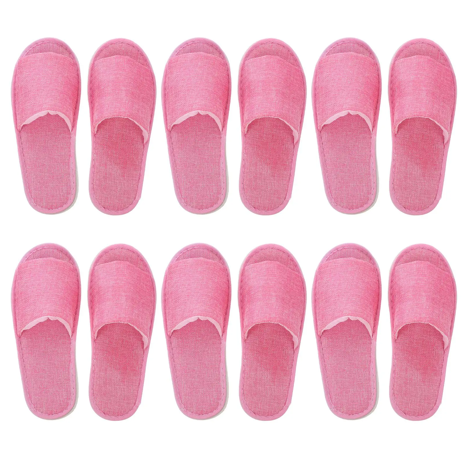 

Slippers Disposable For House Guests Guest Spa Slipper Open Hotel Travel Toe Pedicure Sandals Family Towelling Single
