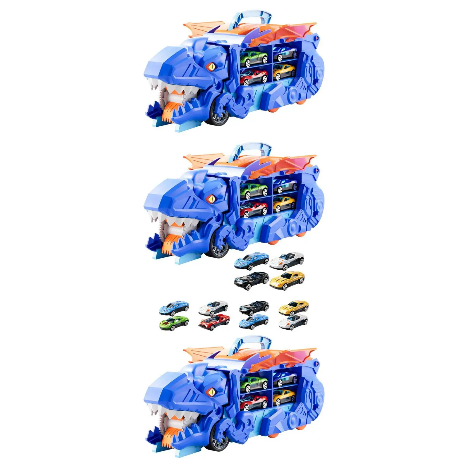 Transport Dinosaur Truck Toy with Race Track for Ages 3 Year Old Children