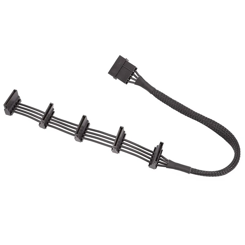 Высокоскоростной кабель питания 1 4Pin IDE Molex на 5 15Pin SATA для ПК сервера DIY поставка