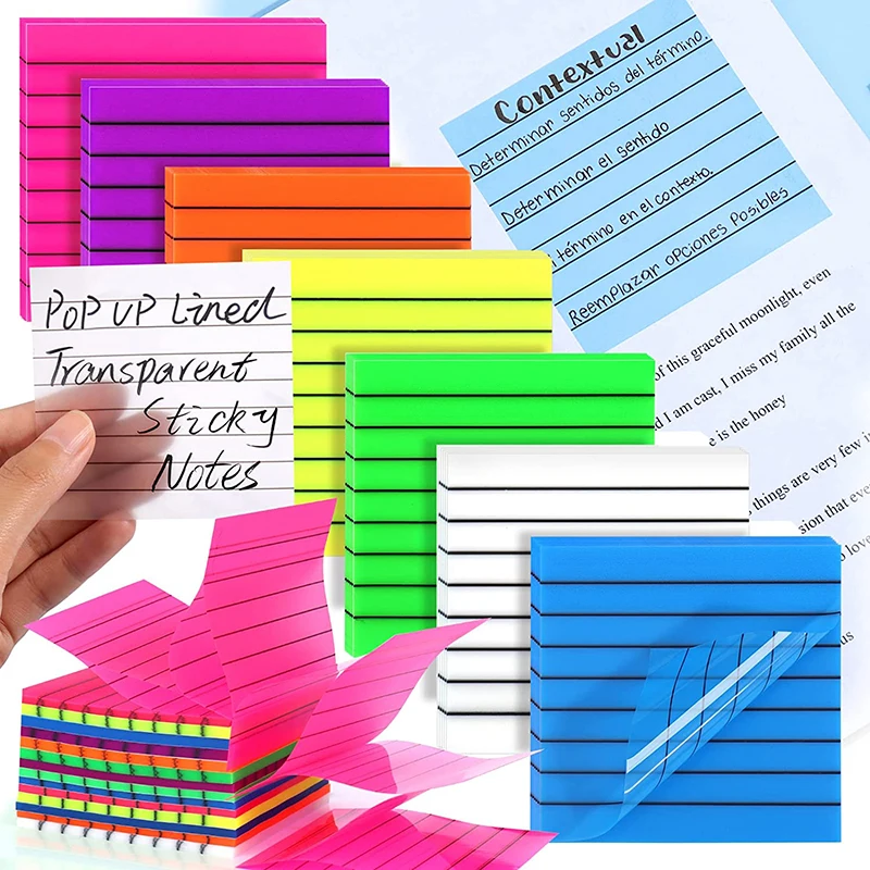 

Tabs Transparent Note School It Posted Stationery Office Notepads For Pad Journal Posits Pads Sticky Memo 50sheets Papeleria