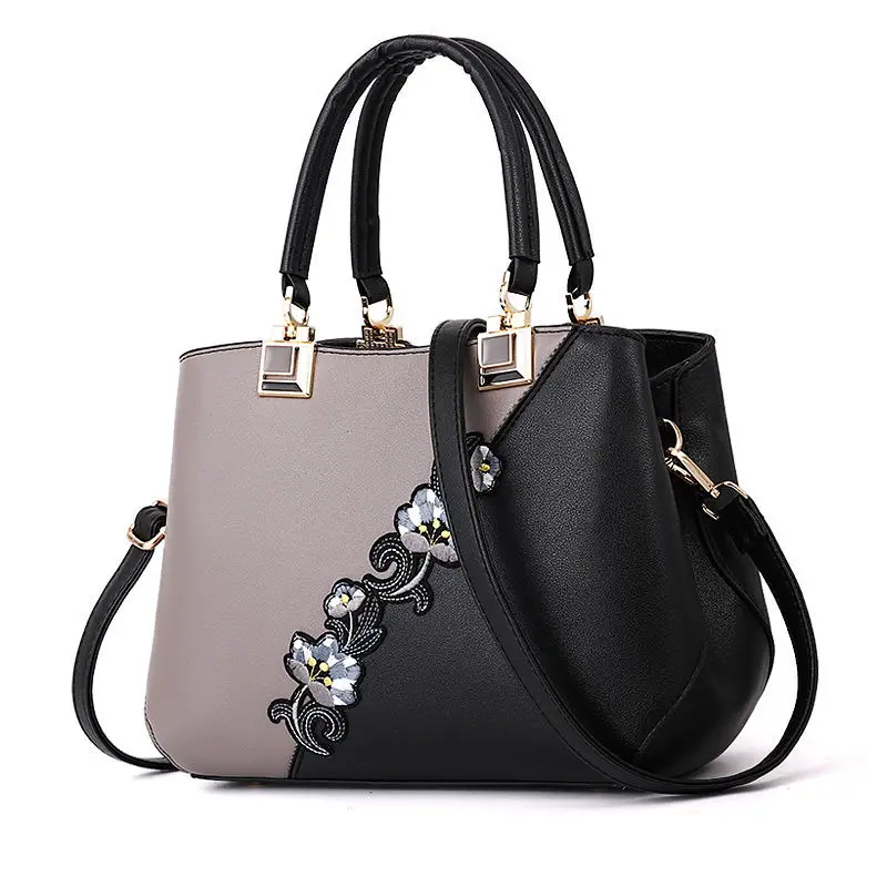 

New Embroidered Messenger Bags Women Leather Handbags Bags For Women 2022 Main Ladies Hand Bag Female Hand Bag
