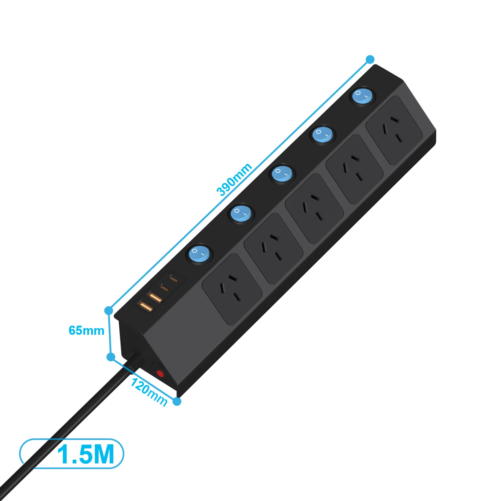 Австралийская штепсельная вилка с удлинителем 1 5 м удлинитель переменного тока 2