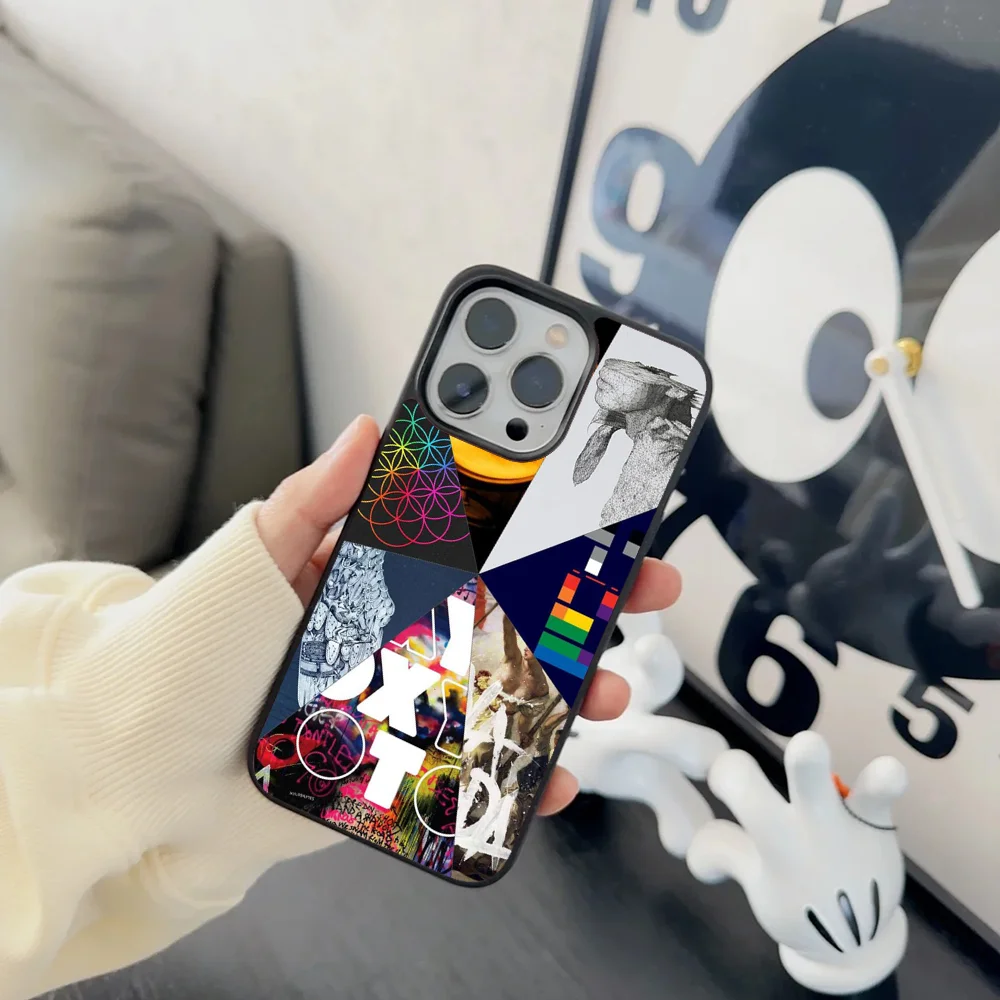 Чехол для телефона Band C-Coldplay Rock IPhone 11 12 13 14 15 16 Plus Pro Max зеркальный акриловый чехол из