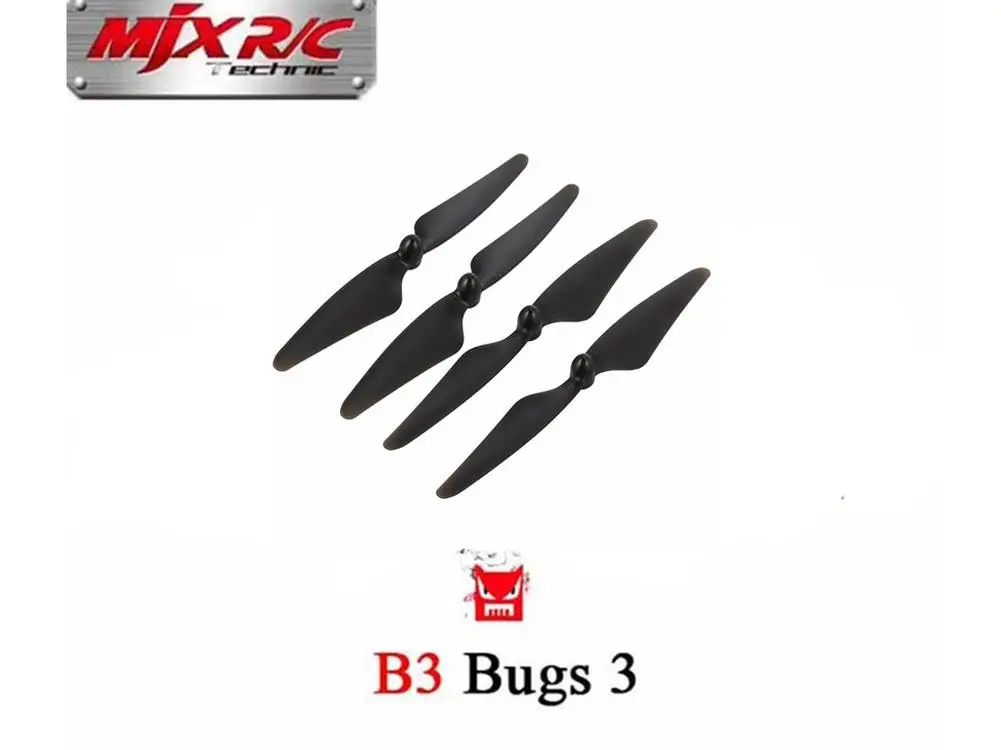 

4PCS Propellers Blades for MJX B3 Rc Quadcopter Drone ( MJX Bugs 3 ) Spare Parts Accessories