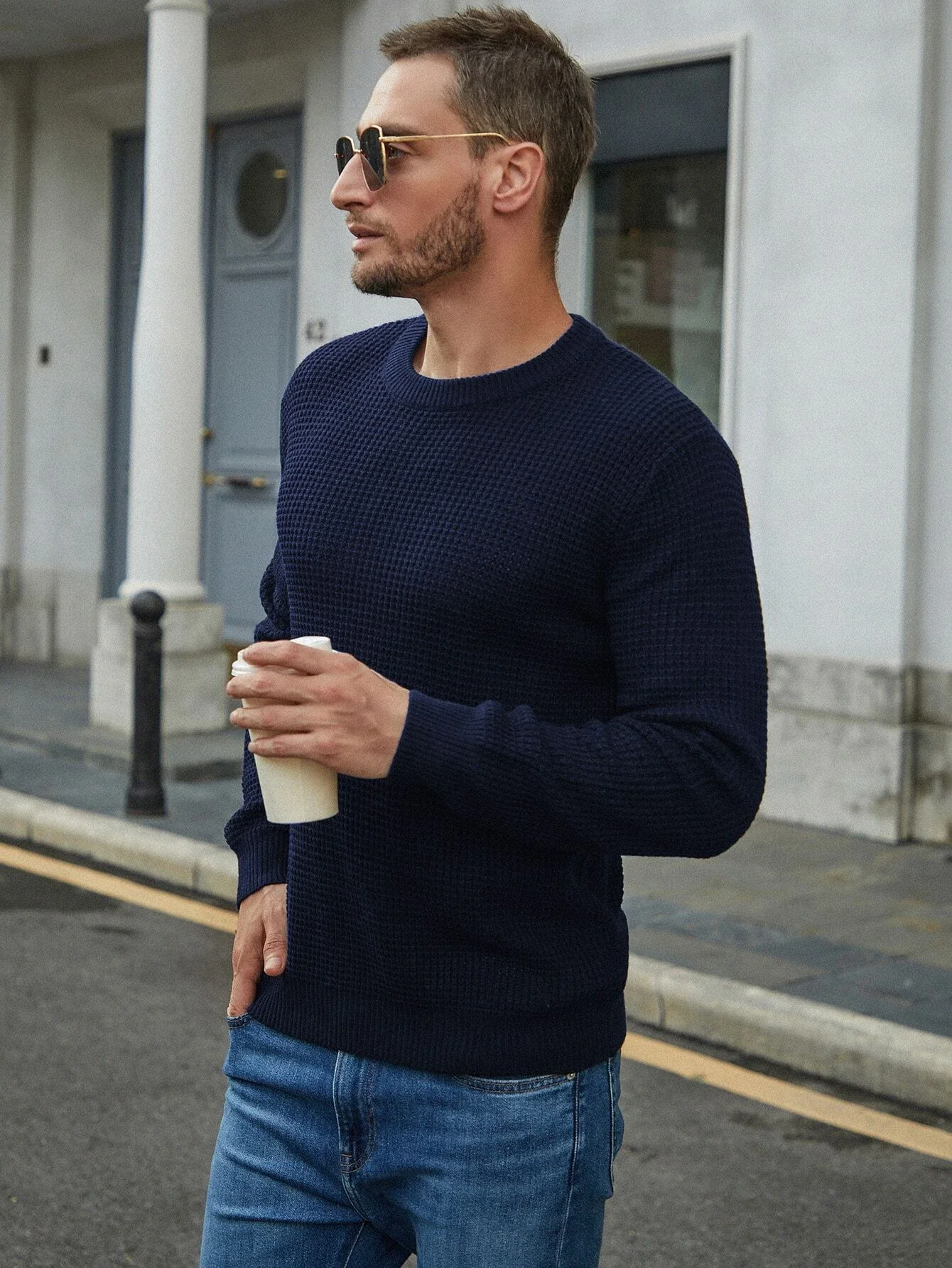 

Мужской теплый трикотажный кардиган, облегающий вязаный джемпер, повседневная одежда, пальто, зима 2019