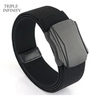 Ремень с пряжкой из сплава для мужчин, Модный Эластичный армейский Многофункциональный тактический пояс для выживания, охоты