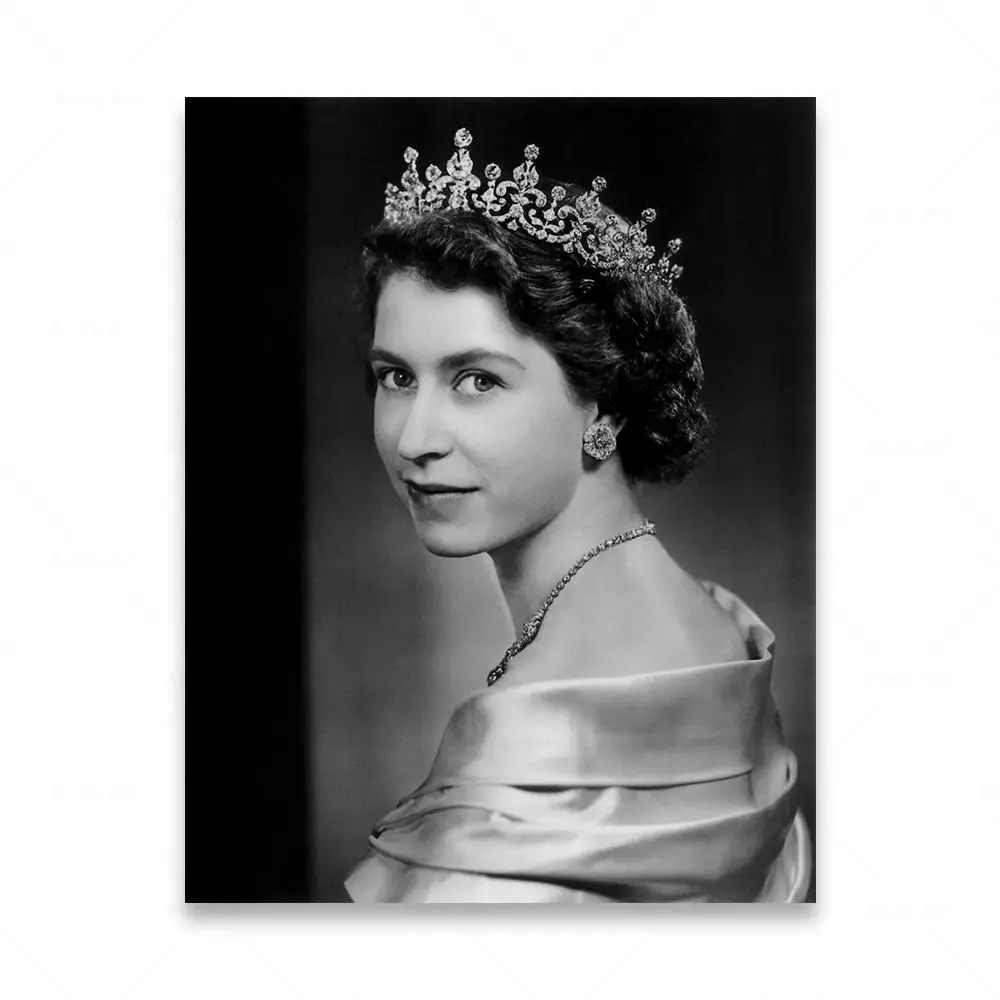 

Постер Королева Елизавета II винтажный принт