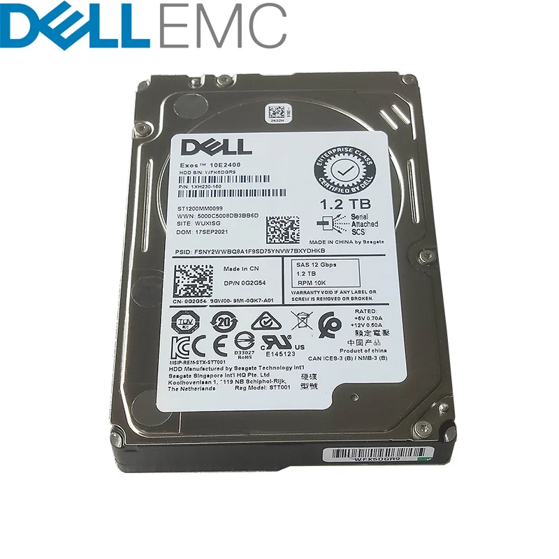 Новый корпоративный жесткий диск DELL G2G54 2 5 ТБ 12 Гб 10K ST1200MM0099 0G2G54 1 T серверный HDD -