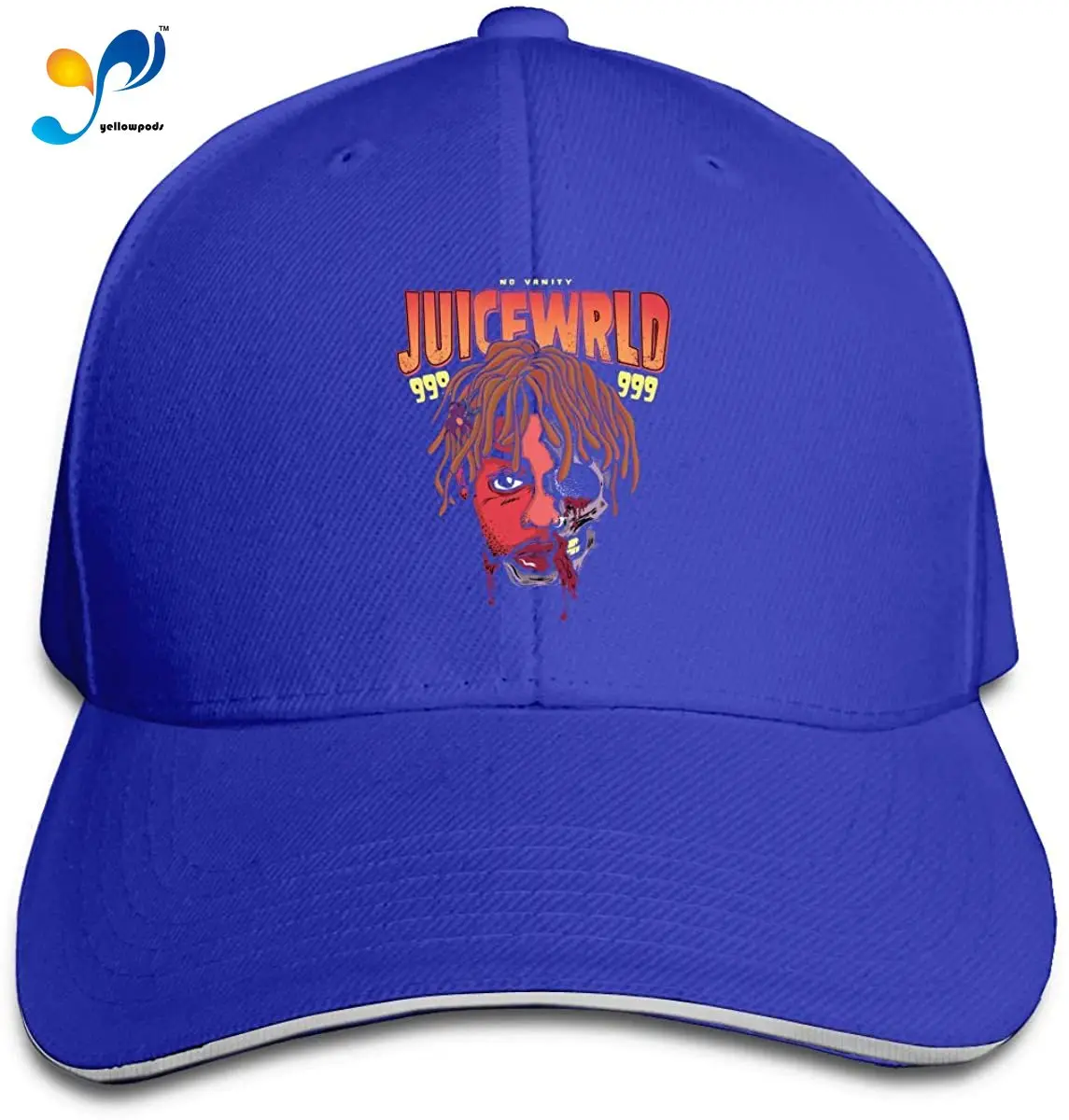 

Juice WRLD Hip Hop Baseball Cap Golf Trucker Baseball Cap Adjustable Peaked Sandwich Hat Black Unisex Casquette Black