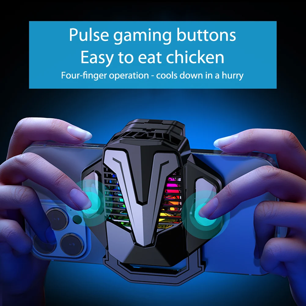 

Универсальный мини-вентилятор охлаждения, радиатор Turbo Hurricane, игровой охладитель для сотового телефона, Охлаждающий радиатор для IPhone/Samsung/...