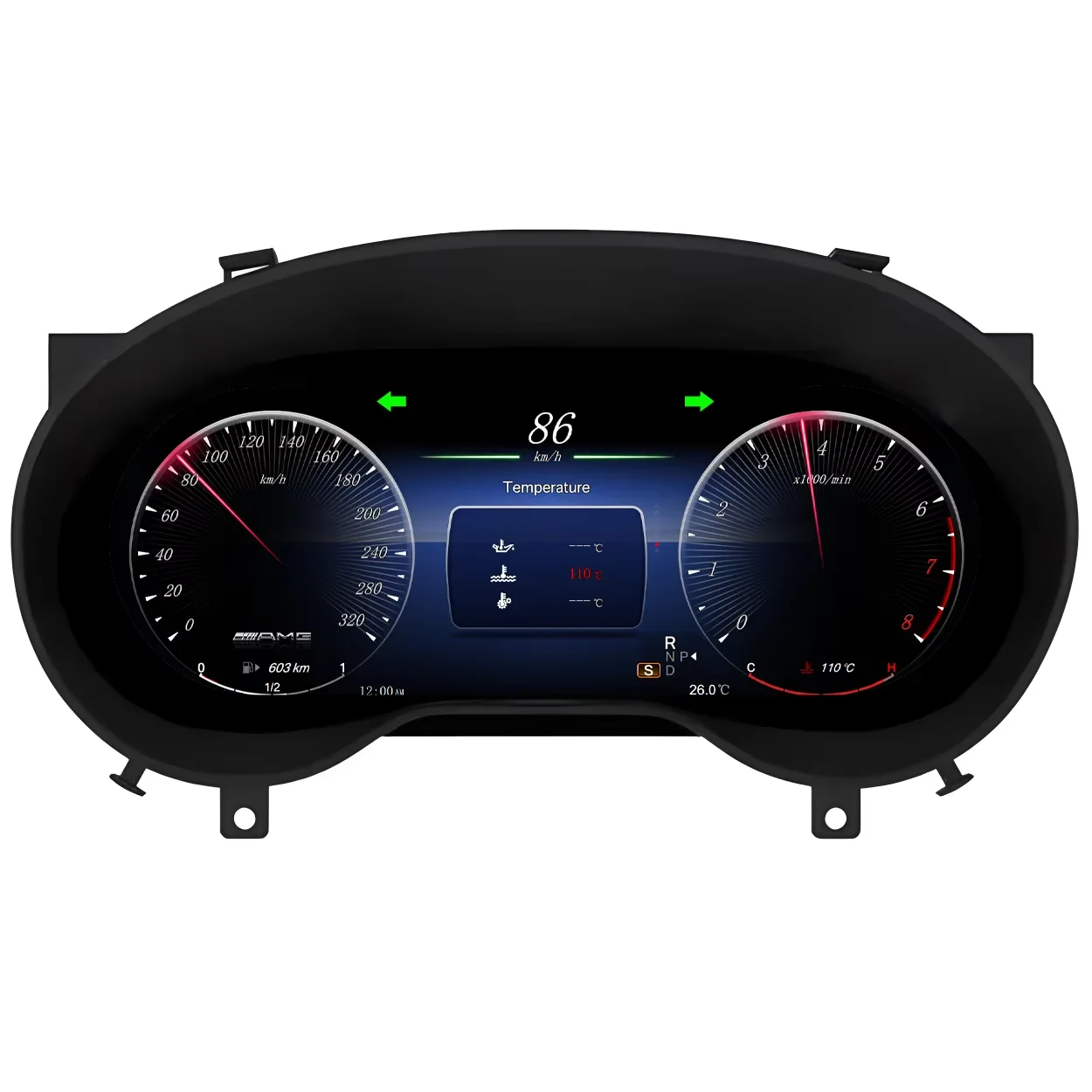 Автомобильный цифровой кластерный прибор с ЖК-дисплеем для Benz A/CLA/C/E Class W205 GLC X205 w204
