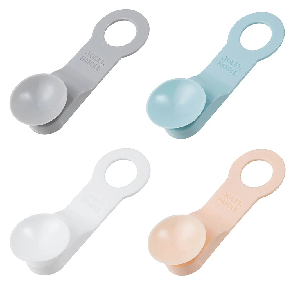 

4 Pcs Toilet Lid Lifter Anti-Dirt Kitchen Cabinet Door Handles Supplies Accessory Carassosories Seat Closestool Cover Portable