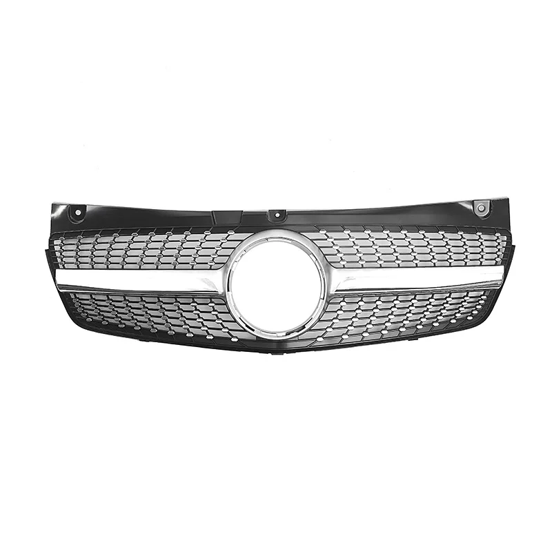

Решетки переднего бампера для Mercedes-Benz W639 Viano/Vito 2011 2012 2013 2014, подтяжка лица, ABS Diamond Racing Grill