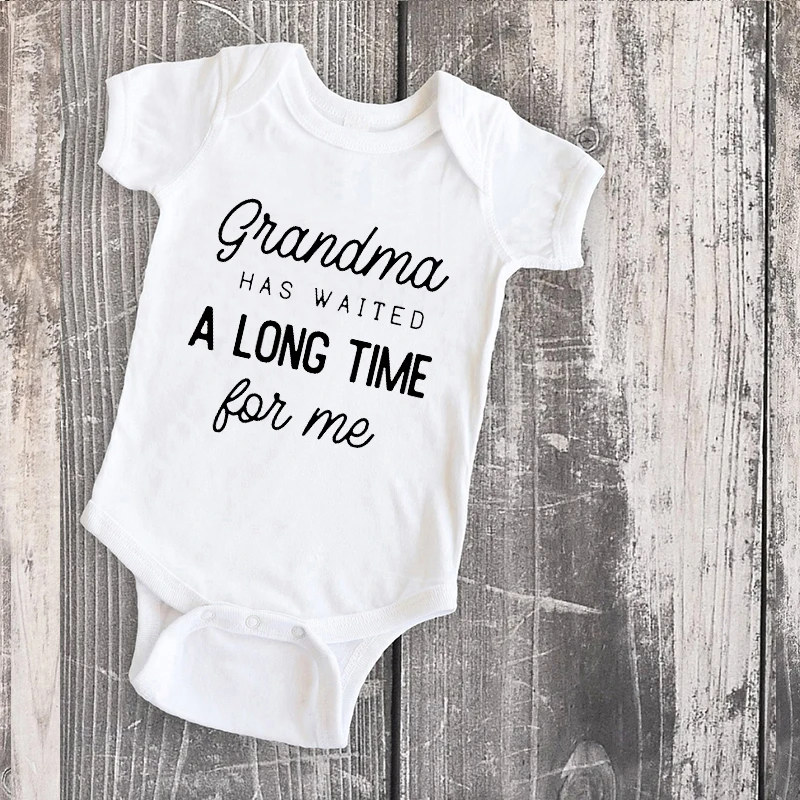 

Grandma Waited A Long Time for Me Clothes 2020 Fashion Letter Family Clothing Sets Big Sister Matching Outfits Baby Girl M