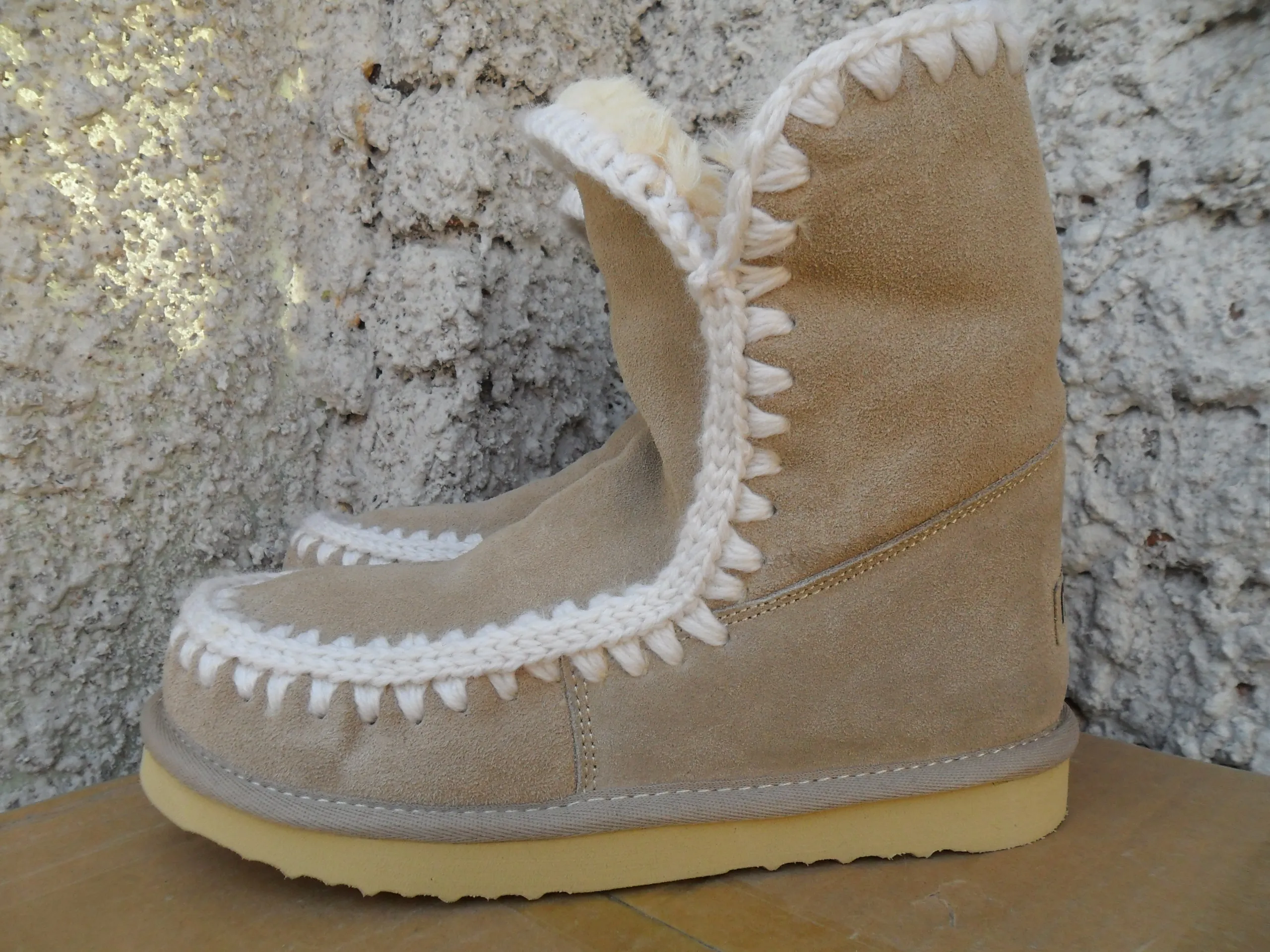 

Eioupi Top Mou Winter Women Warm Snow Mid Boots Real Man Made Fur Cow Leather Casual Fashion Thread Sewing Ankle Flat 22yz03