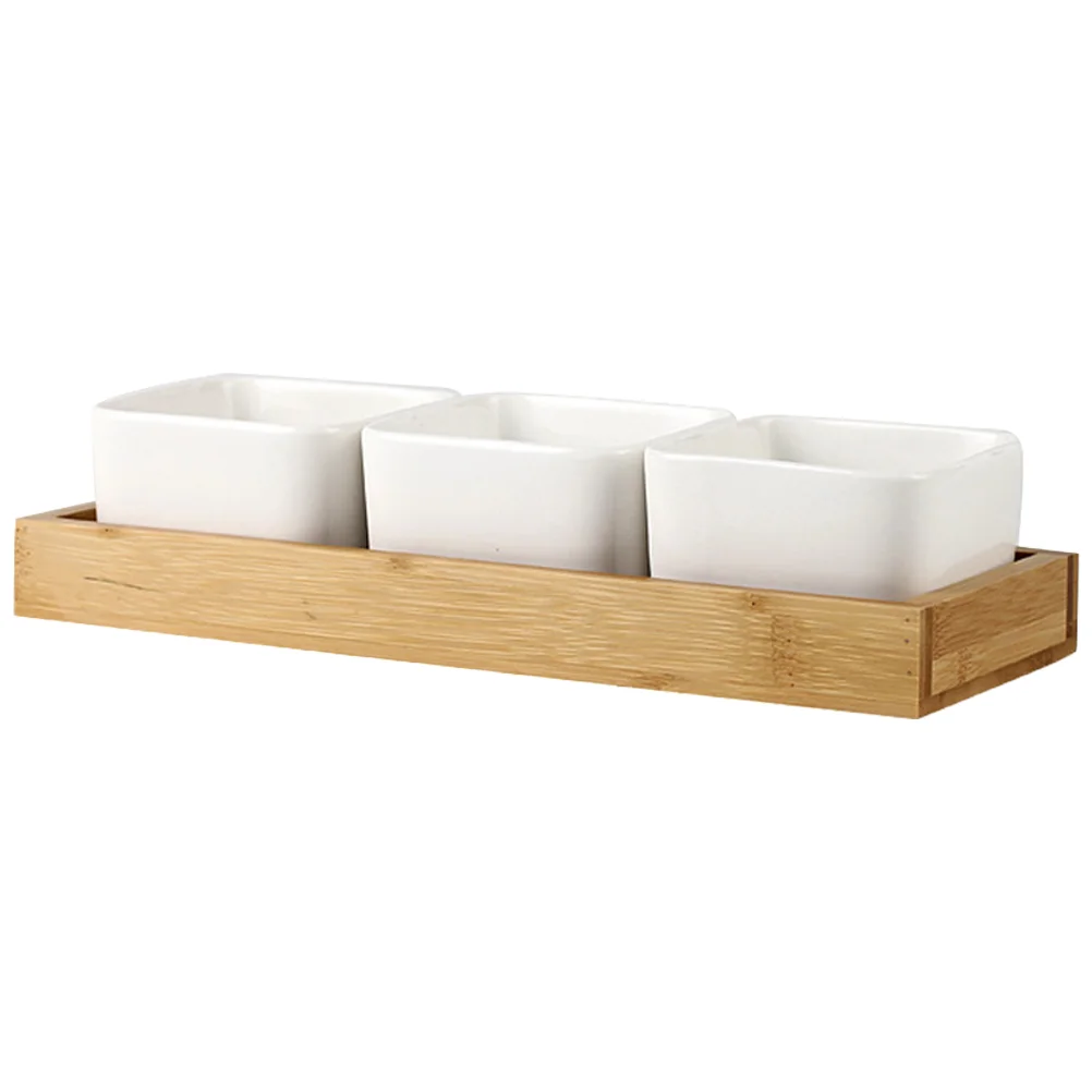 

1 Set Snack Dish Serving Tray Plates Divided Trays Divided Ceramic Plates for Home