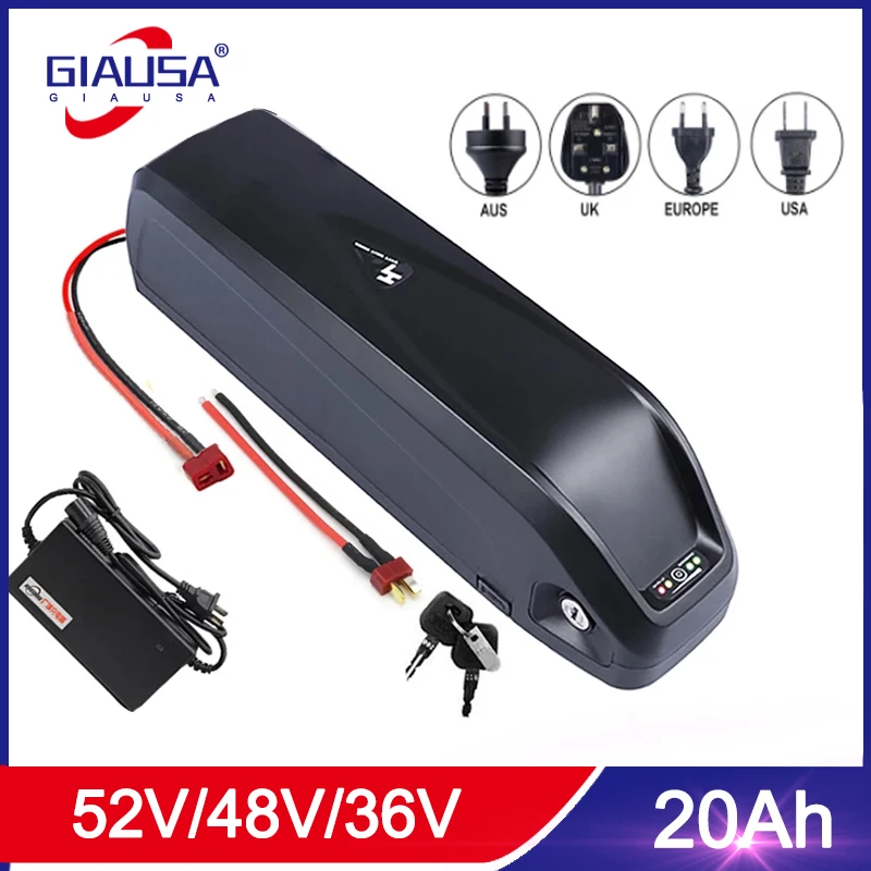 

18650 Electric Bicycle 36V 48V 52V Hailong Battery USB BBS02 BBS03 BBSHD 17Ah 20Ah 30Ah 500W 750W 1000W 1500W