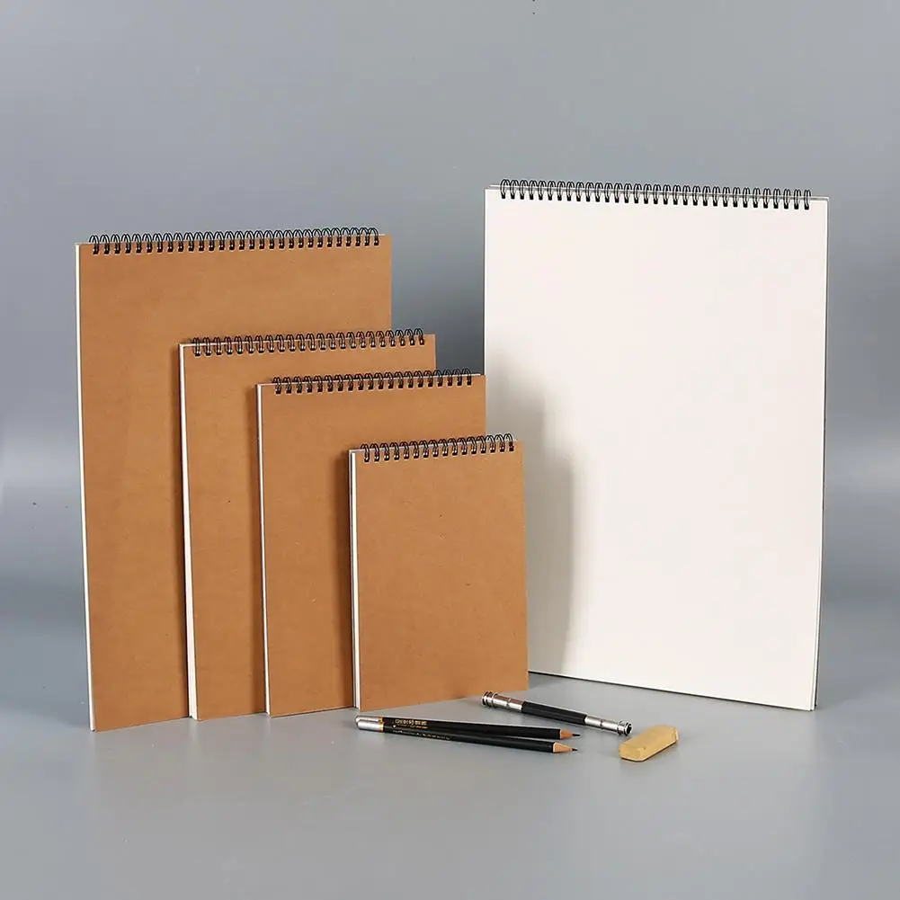 Professional Sketchbook A3 A4 A5 8K 16K 160g Thickened Hand-painted Sketch Graffiti Drawing Blank Coil Notebook For Art Students