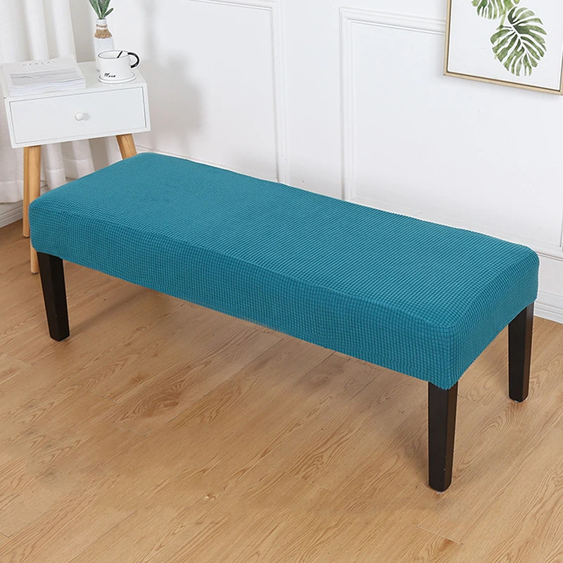 

Solid Color Piano Chair Cover Elastic All-inclusive Long Bench Cover Rectangular Solid Color Stool Cover