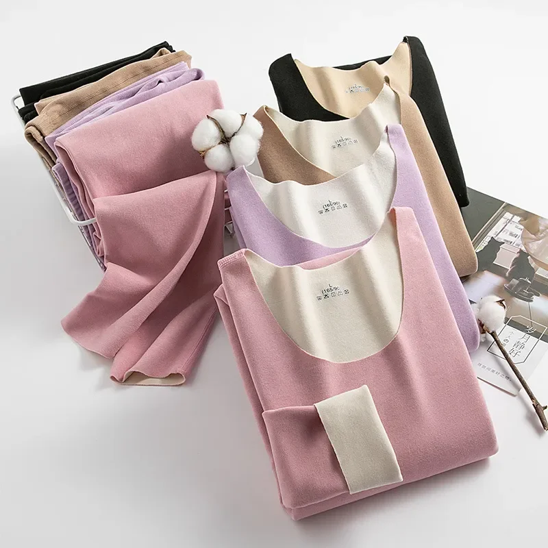 Термобелье для женщин и мужчин двусторонний флисовый бесшовный термос одежда